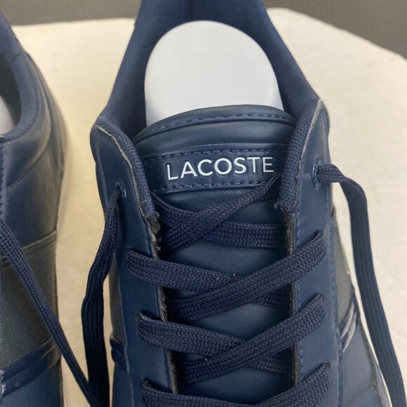 Lacoste Sport Men\'s Blue Leather Shoes‎ Size 13,Lace Up main image 5